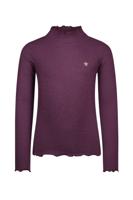 Like Flo Meisjes basic col shirt - Eef - Grape