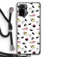 Sushi time: Xiaomi Redmi Note 10 Pro Transparant Hoesje met koord