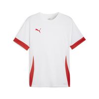 PUMA teamGOAL Matchday Voetbalshirt Kids Wit Rood - thumbnail