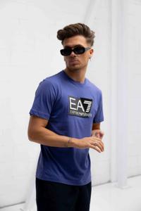 EA7 Emporio Armani Visibility T-Shirt Heren Blauw - Maat XS - Kleur: Blauw | Soccerfanshop