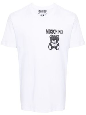 Moschino t-shirt en coton à logo imprimé - Blanc