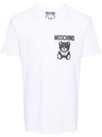 Moschino t-shirt en coton à logo imprimé - Blanc