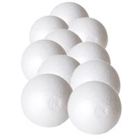 Gerimport Piepschuim hobby vormen DIY ballen - 15x - styropor bollen - 6 cm