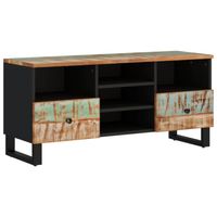 vidaXL Tv-meubel 100x33x46 cm massief hout gerecycled en bewerkt hout - thumbnail