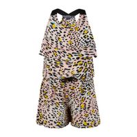 Retour Denim jumpsuit Ilaya met dierenprint roze/geel/zwart - thumbnail