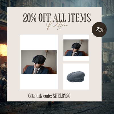Shelby Pet Blauw | Peaky Blinders