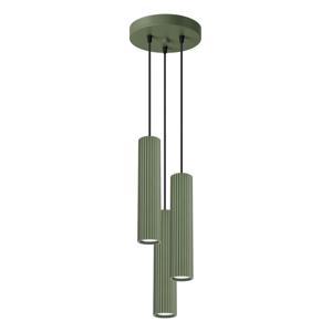 Hanglamp KARBON 3P olijfgroen