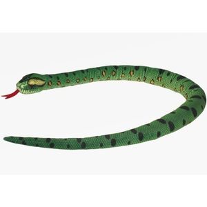Pluche knuffel knuffeldier slang groen 150 cm   -