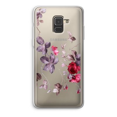 Mooie bloemen: Samsung Galaxy A8 (2018) Transparant Hoesje