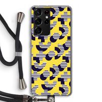 8-bit N°3: Samsung Galaxy S21 Ultra Transparant Hoesje met koord