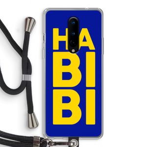 Habibi Blue: OnePlus 8 Transparant Hoesje met koord