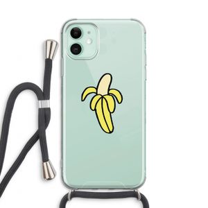 Banana: iPhone 11 Transparant Hoesje met koord