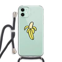Banana: iPhone 11 Transparant Hoesje met koord