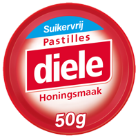 Diele Pastilles Rood Honing Suikervrij