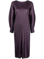 Pleats Please Issey Miyake robe mi-longue November à plis - Violet - thumbnail