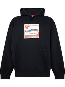 Supreme hoodie Shine à logo imprimé - Noir