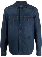 Zadig&Voltaire chemise Stan Skull XO en jean - Bleu