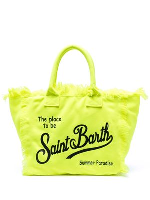 MC2 Saint Barth sac de plage Vanity à logo imprimé - Jaune