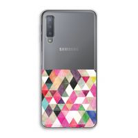 Gekleurde driehoekjes: Samsung Galaxy A7 (2018) Transparant Hoesje
