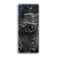Zwart marmer: Sony Xperia 5 II Transparant Hoesje