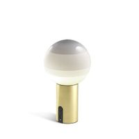 Marset Dipping Light Portable Tafellamp - Wit - Messing - thumbnail