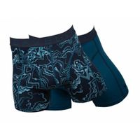 Cavello 2- pack heren boxers Blue Waves