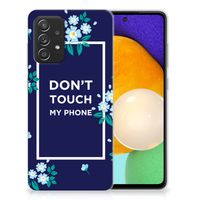 Samsung Galaxy A52 (5G/4G) Silicone-hoesje Flowers Blue DTMP
