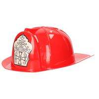 Party Brandweerhelm - rood - plastic - verkleed hoofddeksel - kinderen Party Brandweerhelm - rood - plastic - verkleed hoofddeksel - kinderen