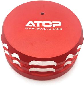 Aluminium tankdop, rood, voor oa. Rovan & King Motor Baja