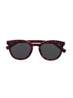 Dolce & Gabbana Kids lunettes de soleil à monture papillon - Rouge - thumbnail