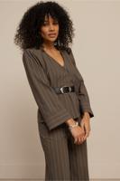 Studio Anneloes Cilou Stripe Top 13473 T-shirt Lange Mouw 7414 New Army/kit