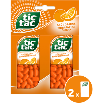 Tic Tac Sinaasappel 2 x 49 g bij Jumbo