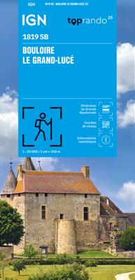 Wandelkaart 1819 SB - Serie Bleue Bouloire / Le Grand-Lucé | IGN - Institut Géographique National