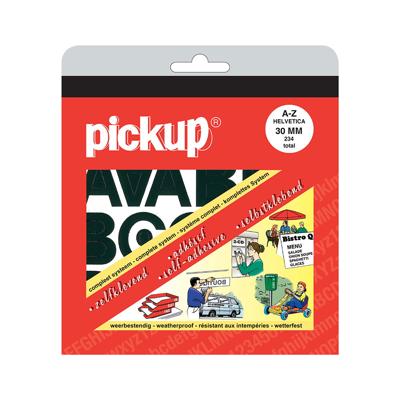 Deco letter a-z helvetica zwart 30 mm - Pickup