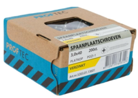Proftec Spaanplaatschroef Vz Pk PZ1 3.0X40 | 200 stuks - 5203.01.13601
