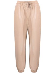 Stella McCartney pantalon Kira en cuir artificiel - Rose