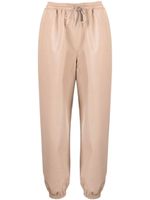 Stella McCartney pantalon Kira en cuir artificiel - Rose