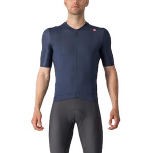 Castelli Espresso fietsshirt korte mouw belgisch blauw heren S