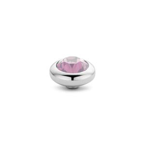 Melano Vivid Basic CZ Steentje Pink | Zilver