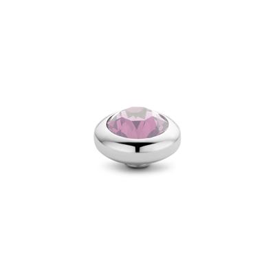 Melano Vivid Basic CZ Steentje Pink | Zilver