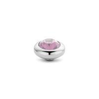 Melano Vivid Basic CZ Steentje Pink | Zilver