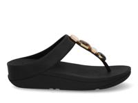 Fit Flop Fino multi stone 090 all black Zwart maat 42