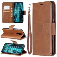 Voor Xiaomi Redmi Note 8Pro retro Lambskin textuur zuivere kleur horizontale Flip PU lederen draagtas met houder & kaartsleuven & portemonnee & Lanyar