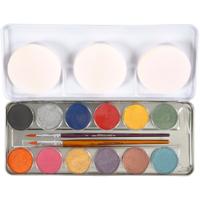 Eulenspiegel Schmink, wit, 12 kleur/ 1 set