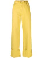 P.A.R.O.S.H. pantalon à coupe droite - Jaune