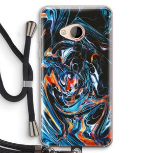 Black Unicorn: HTC U Play Transparant Hoesje met koord