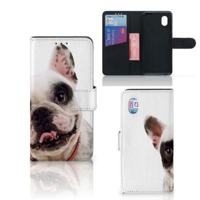 Alcatel 1B (2020) | Telefoonhoesje | Met pasjeshouder | Franse Bulldog