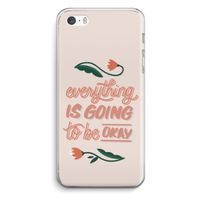 Optimistic flower girl: iPhone 5 / 5S / SE Transparant Hoesje