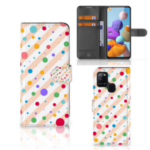 Samsung Galaxy A21s Telefoon Hoesje Dots