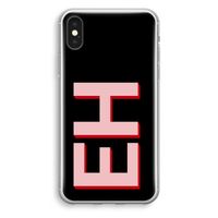 Monogram: iPhone X Transparant Hoesje